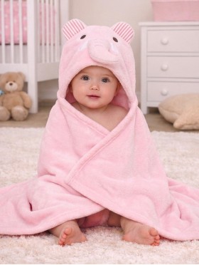 Kids Animal Themed Super Soft Hoodie Towel